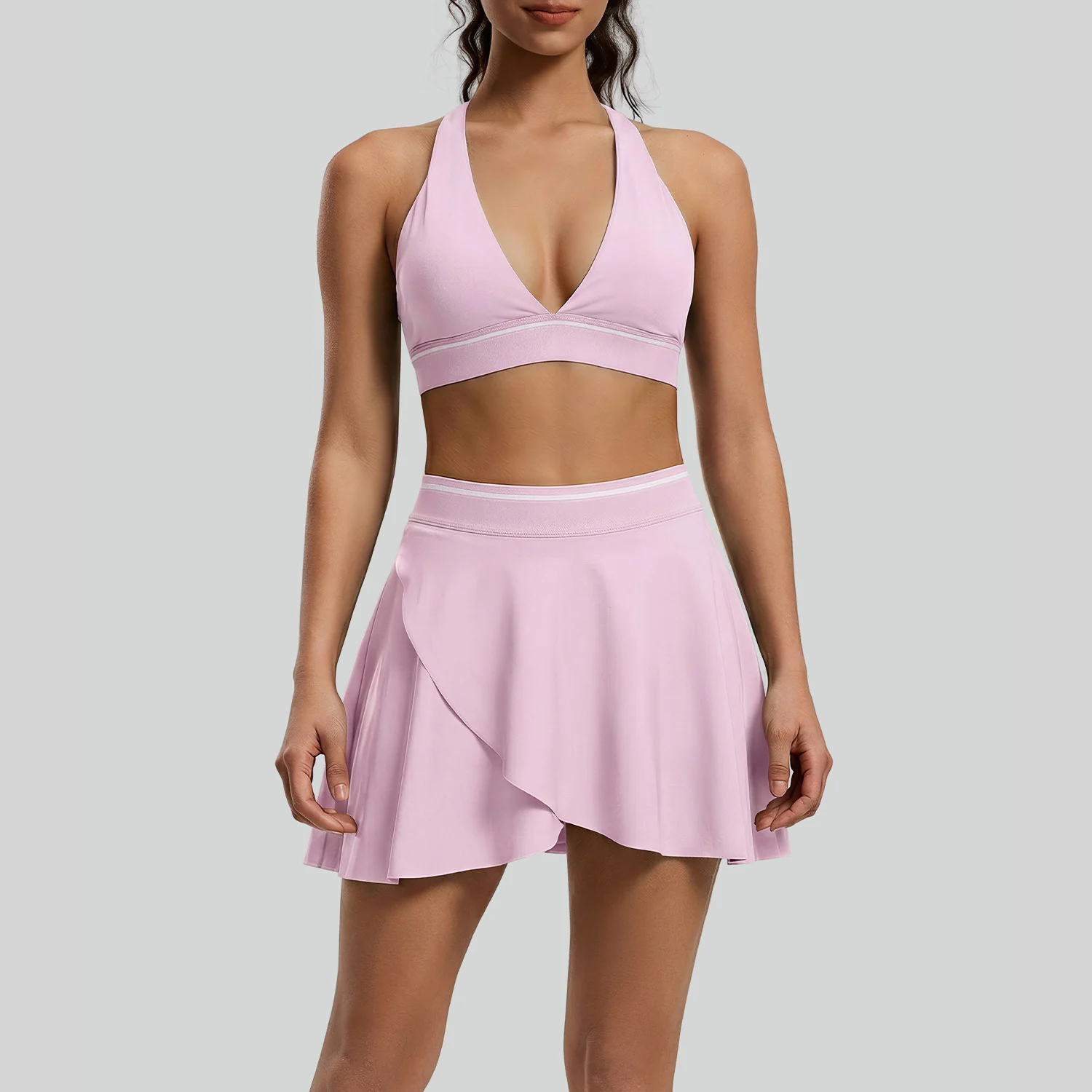 New Color-block Stripe Sexy Tight Yoga Outfit For Women, Breathable Quick-drying Back… — image 10