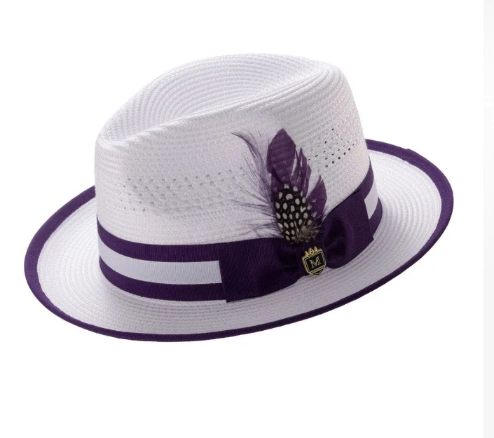 New Colorful Feather Jazz Hat For Sun Protection — variant image