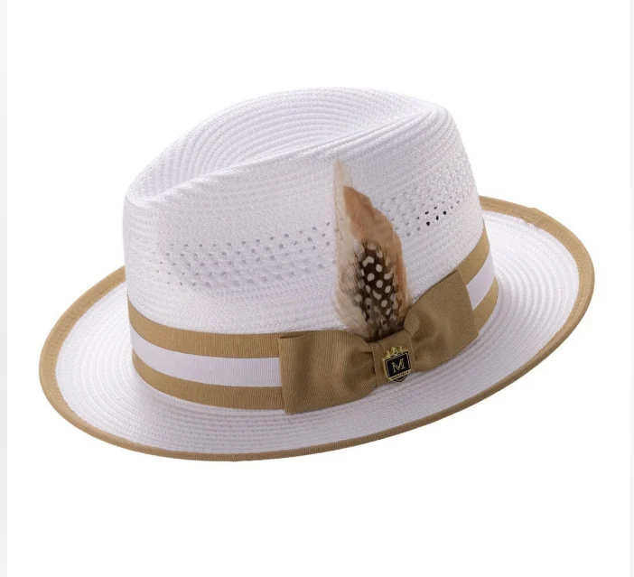 New Colorful Feather Jazz Hat For Sun Protection — image 1