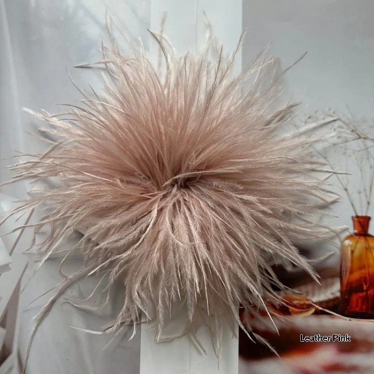 New Colorful Ostrich-feather Brooch Headdress Hair Clip — image 12