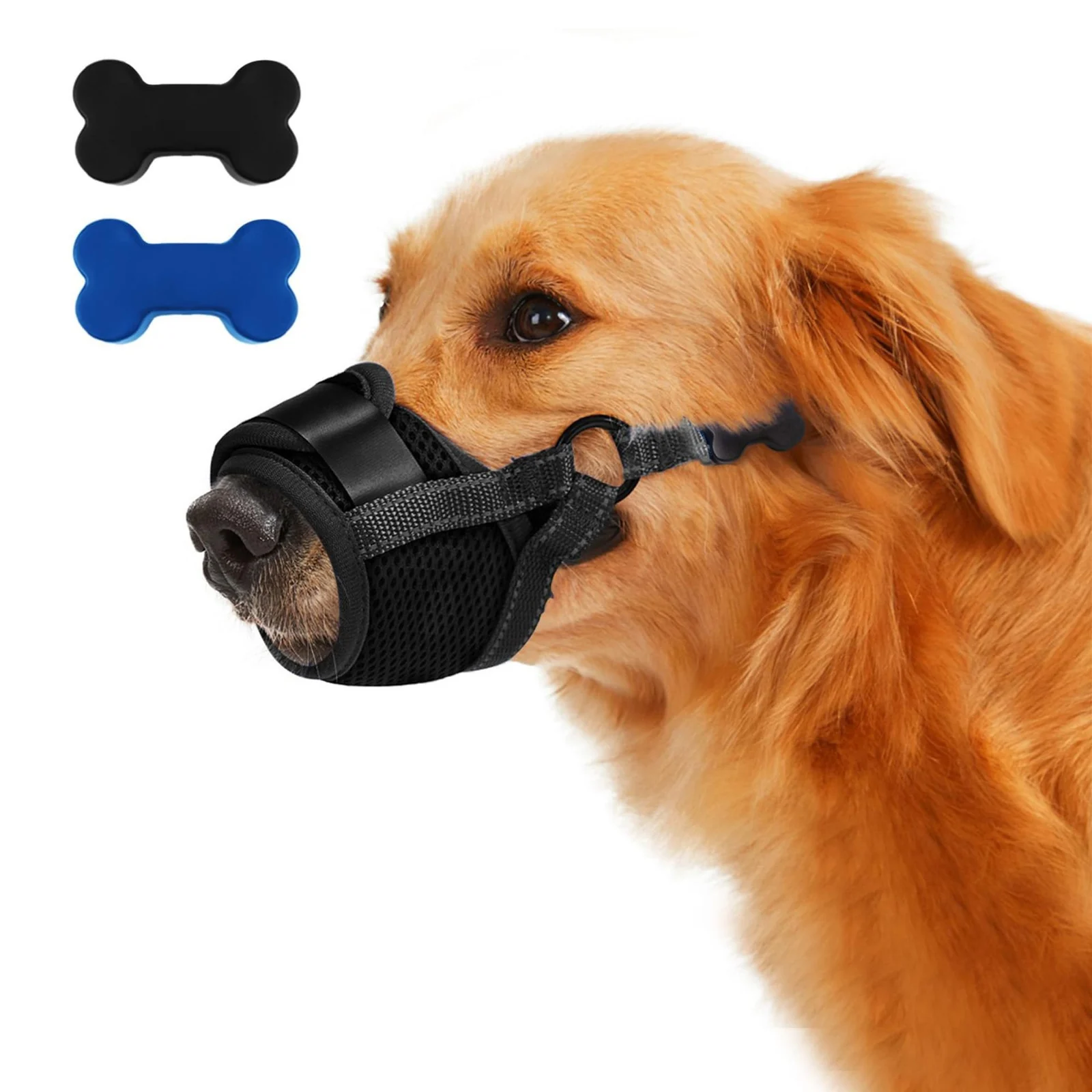 New Cotton Dog Muzzle, Anti-bite And Anti-accidental Eating Adjustable Mask, Pet… — image 3