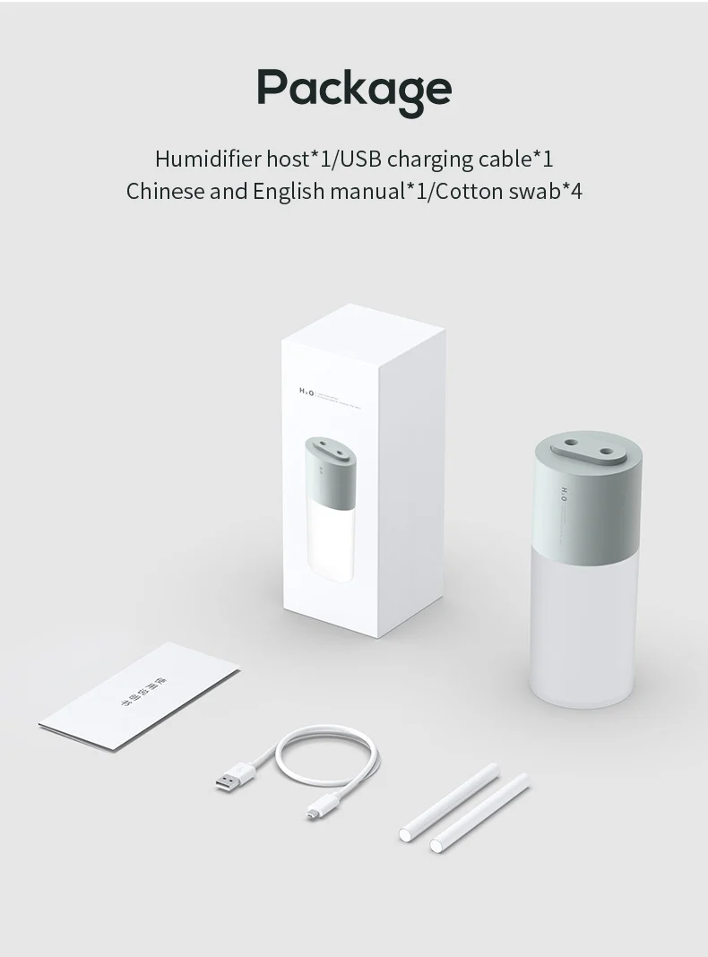 New Creative Dual Spray Humidifier, Home Desktop Usb Charging Warm Light, Car Air… — image 8
