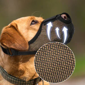 New Dog Muzzle Mesh Breathable Mask Safety Anti-strangle Anti-barking Anti-bite Mouth — image 5