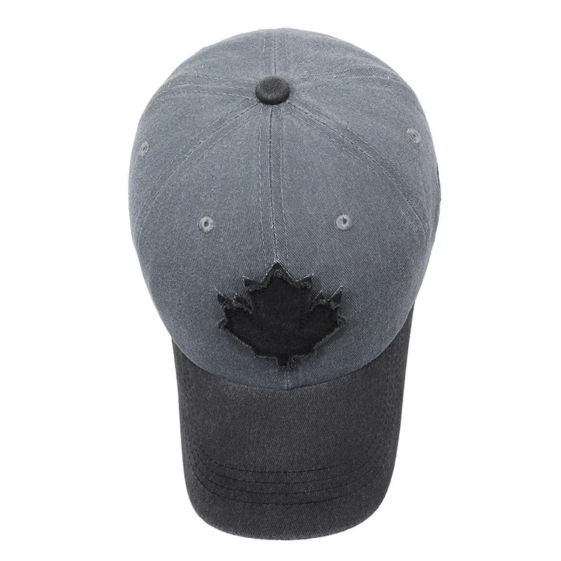 New Fashion Colorblock Baseball Cap Vintage Washed Cotton Sunshade Fishing Hat — image 5