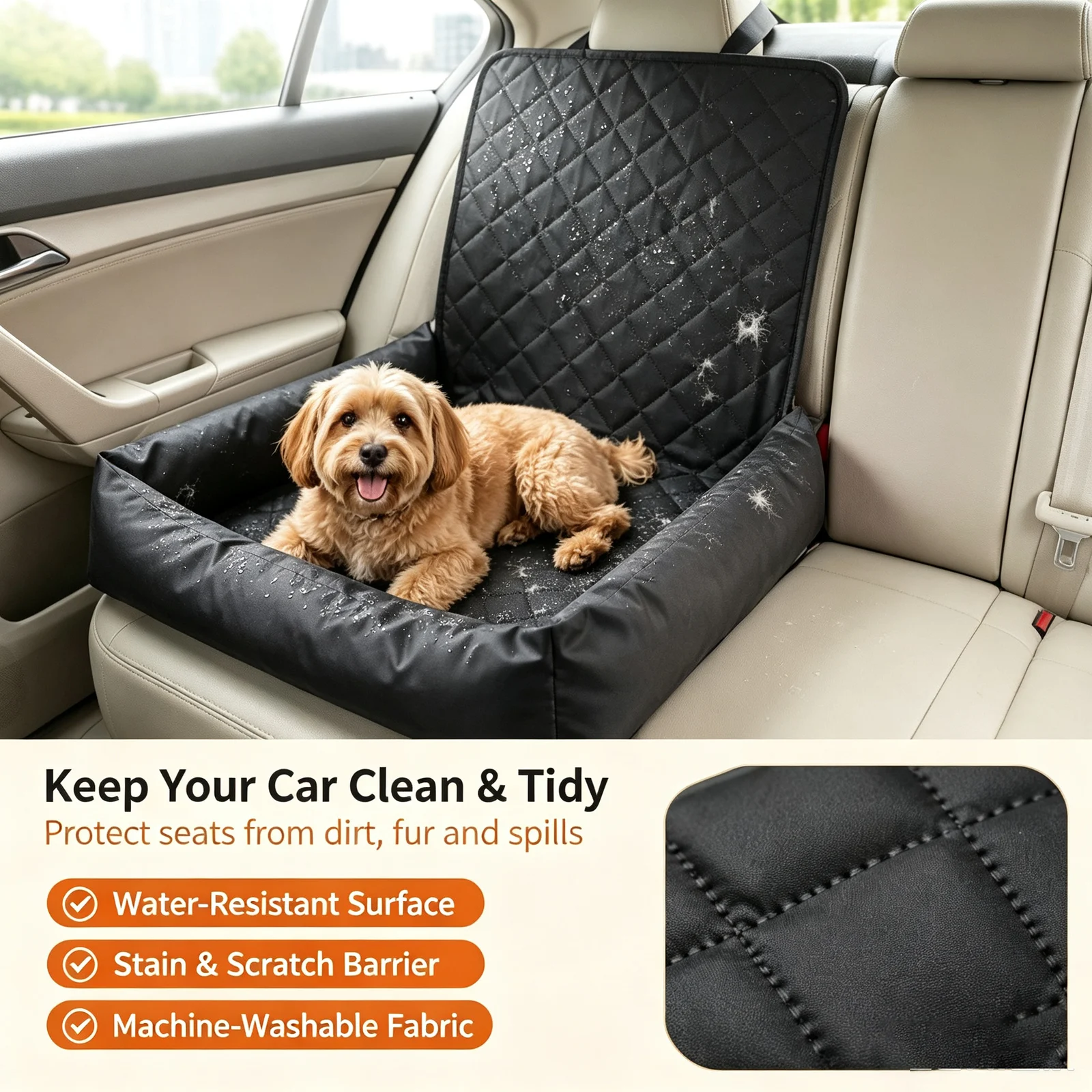 New Foldable Car Pet Seat Carrier Breathable Mesh Dog Cover Anti Dirty Hanging Bag For… — image 11