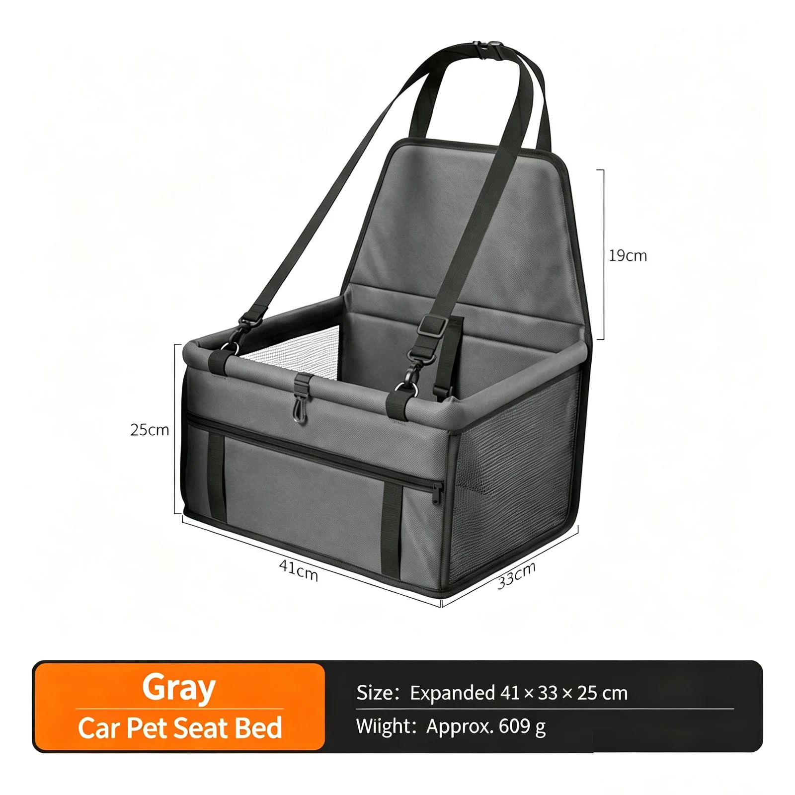 New Foldable Car Pet Seat Carrier Breathable Mesh Dog Cover Anti Dirty Hanging Bag For… — image 10