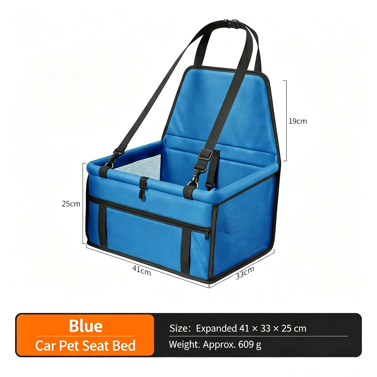 New Foldable Car Pet Seat Carrier Breathable Mesh Dog Cover Anti Dirty Hanging Bag For… — image 7