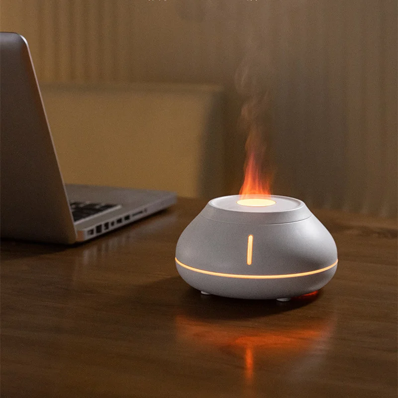 New Humidifier Colorful Simulation Flame Aroma Diffuser Desktop Creativity For Home Room — image 5