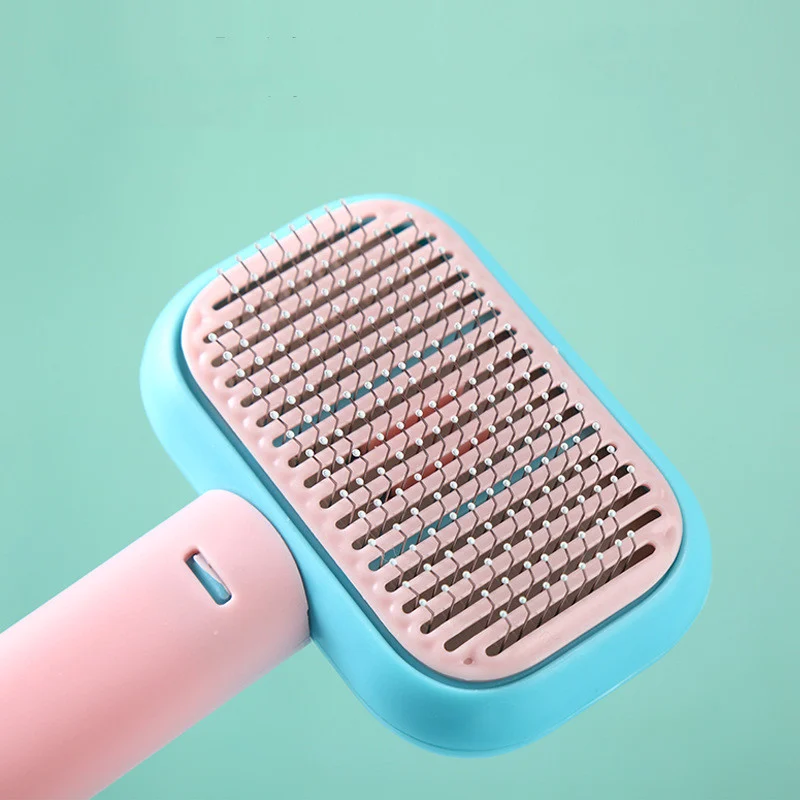New Pet Cat Dog Hair Brush Massage Comb Open-knot Grooming Cleaning Tool Stainless Steel — image 4