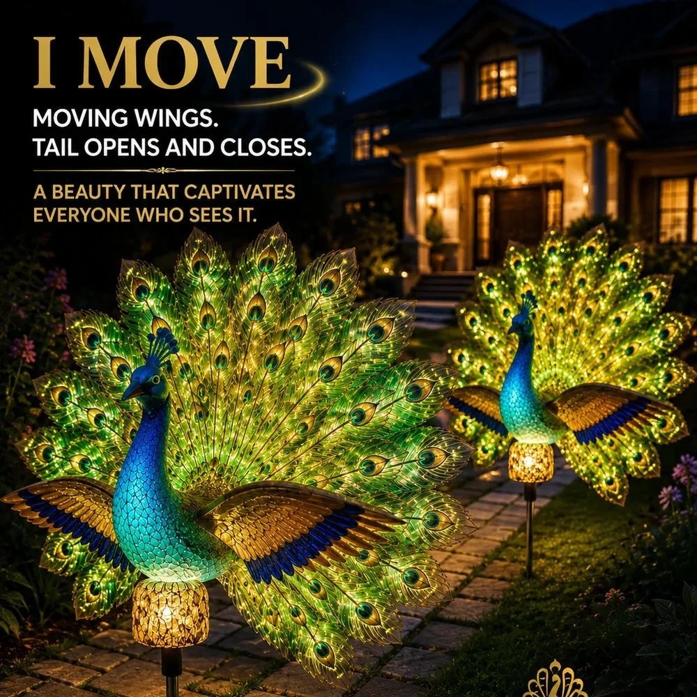 New Product Solar Peacock Garden Sculpture — image 4
