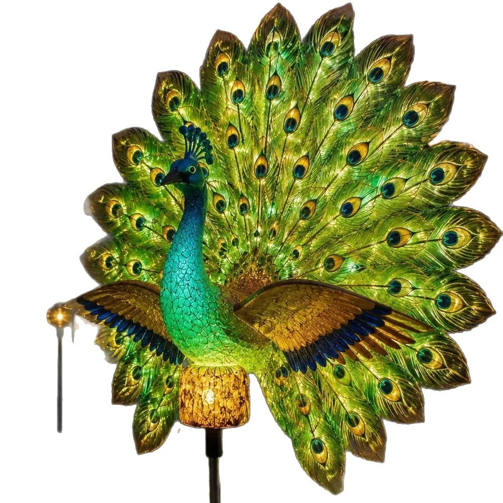 New Product Solar Peacock Garden Sculpture — image 2