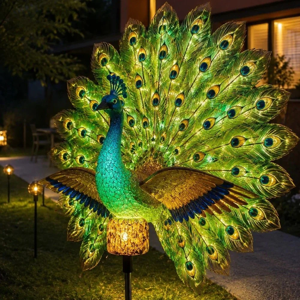 New Product Solar Peacock Garden Sculpture — image 1