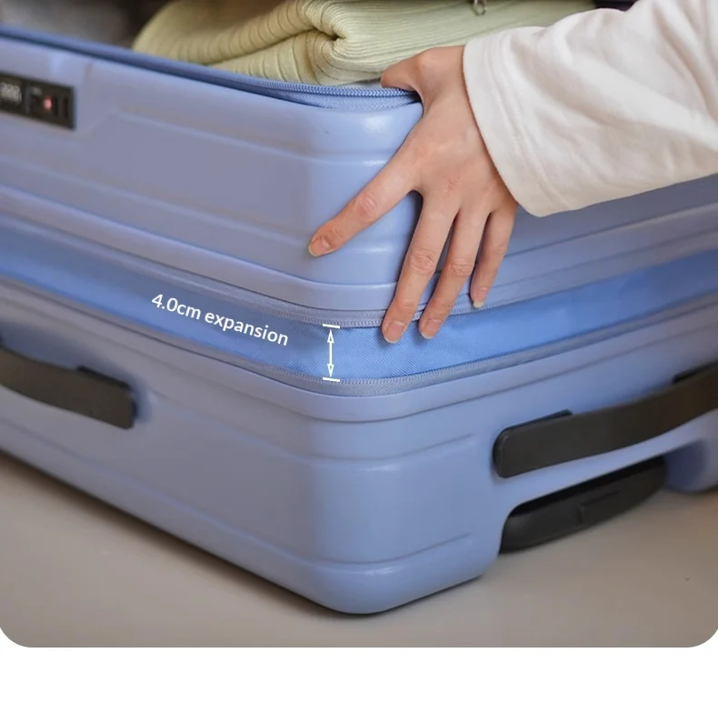 New Side-opening Expandable 20-inch Carry-on Rolling Suitcase 26-lock Travel Luggage… — image 2