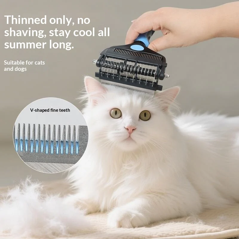 New-style Pet De-matting Comb Cat Grooming Brush — image 2