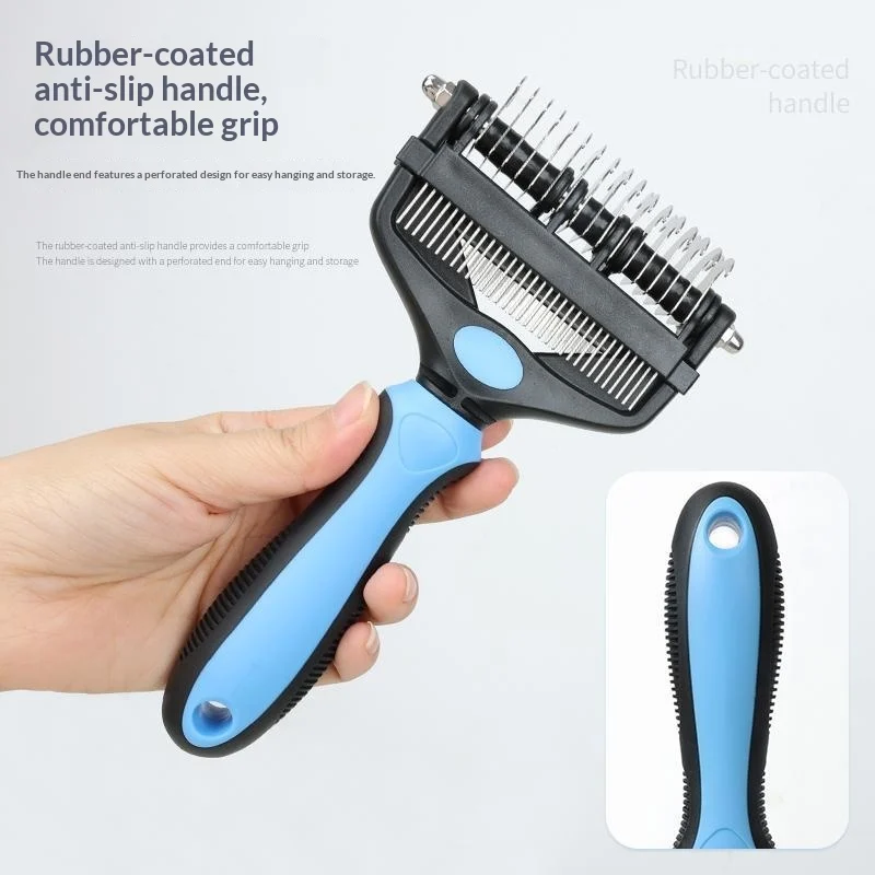 New-style Pet De-matting Comb Cat Grooming Brush — image 6