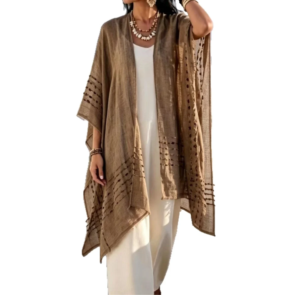 New-style Sun-protective Shaw Womens Resort-style Knitted Cardigan — image 8