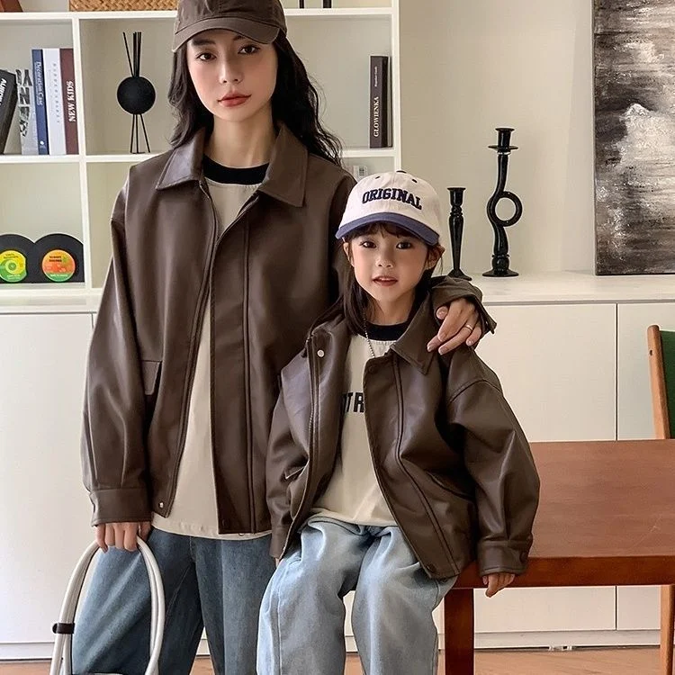 New Stylish Biker Jacket For Moms Daughters, And The Whole Family Of Three — image 1