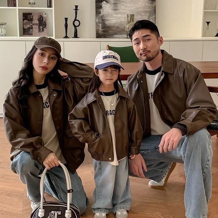 New Stylish Biker Jacket For Moms Daughters, And The Whole Family Of Three — image 2