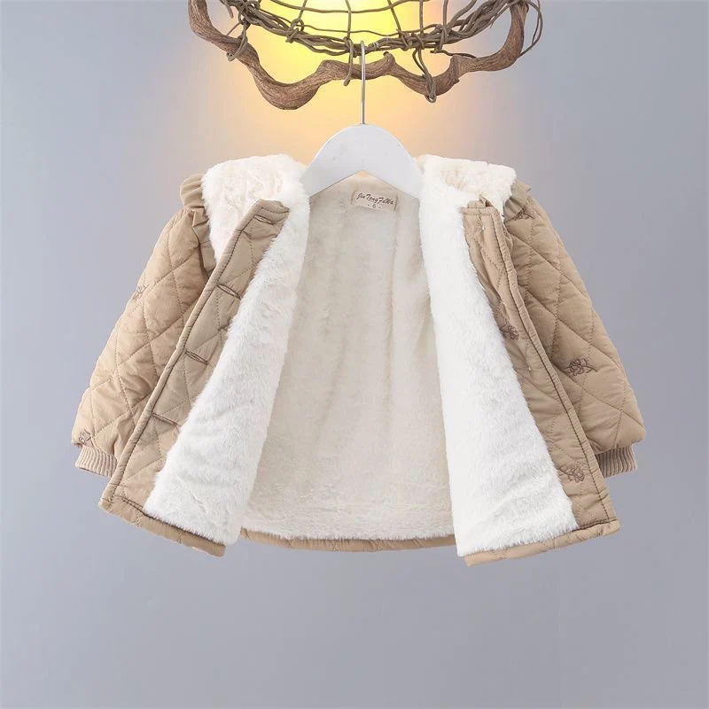 New Stylish Cotton-padded Coat For Baby Girls Childrens Quilted Winter Wear — image 5