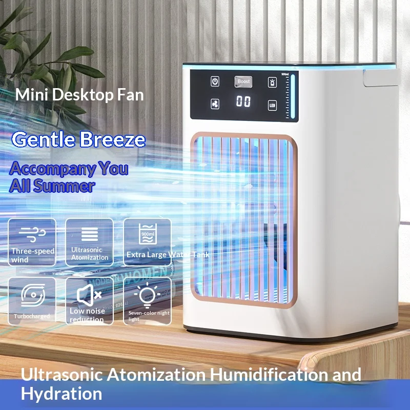 New USB Office Desktop Home Humidifying Atomizing Silent Cooling Fan — image 2
