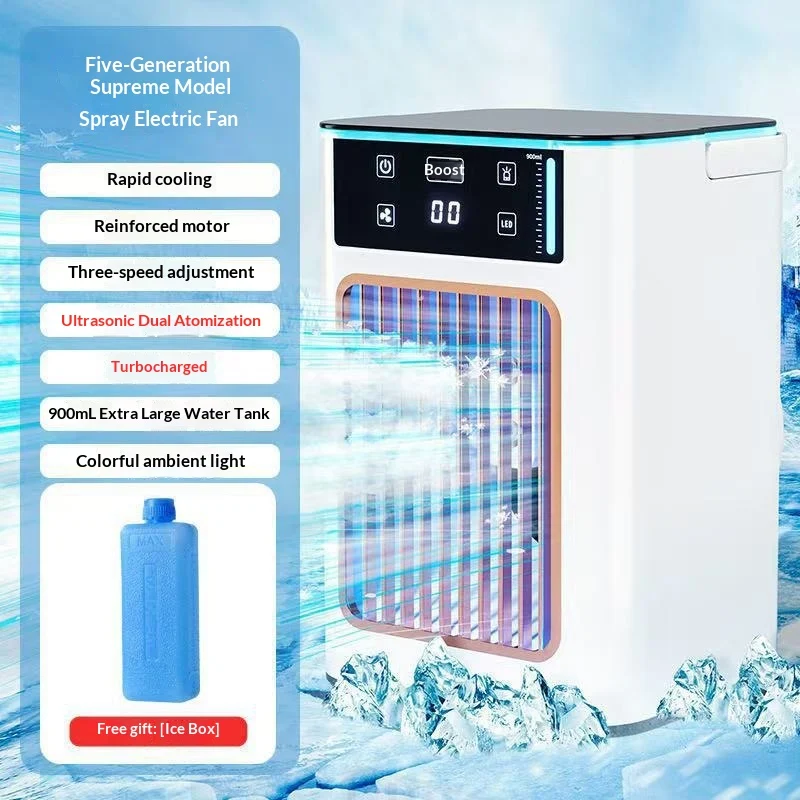New USB Office Desktop Home Humidifying Atomizing Silent Cooling Fan — image 5