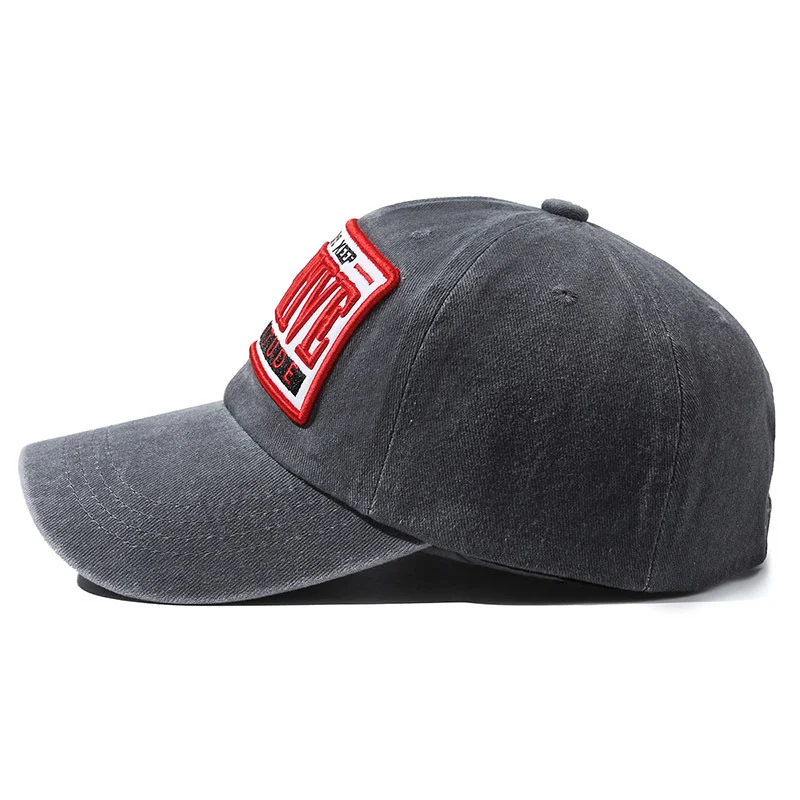 New Washed Patch Three-dimensional Embroidery Korean Hat — image 6