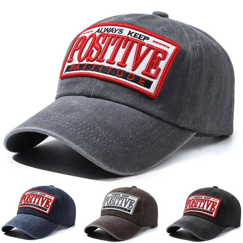 New Washed Patch Three-dimensional Embroidery Korean Hat — image 4