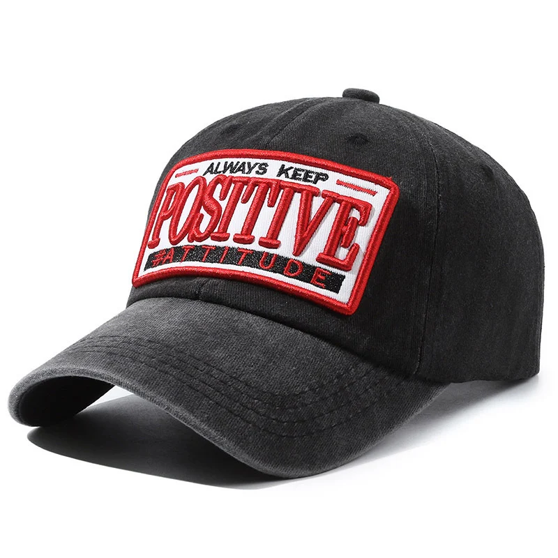 New Washed Patch Three-dimensional Embroidery Korean Hat — image 5
