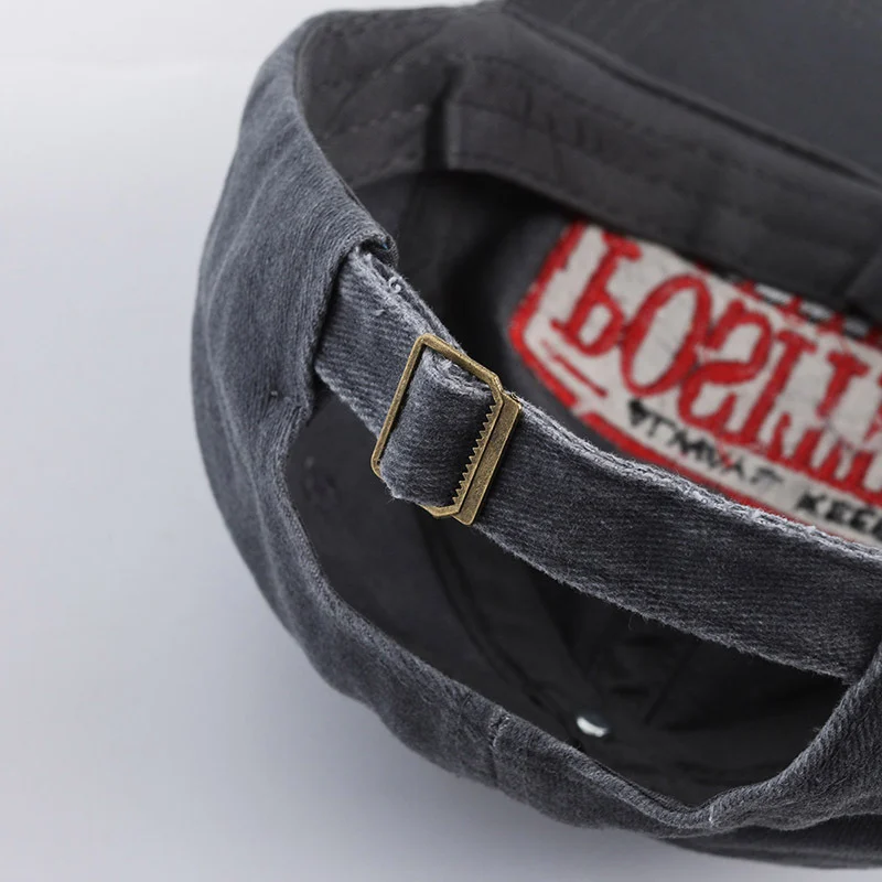 New Washed Patch Three-dimensional Embroidery Korean Hat — image 3
