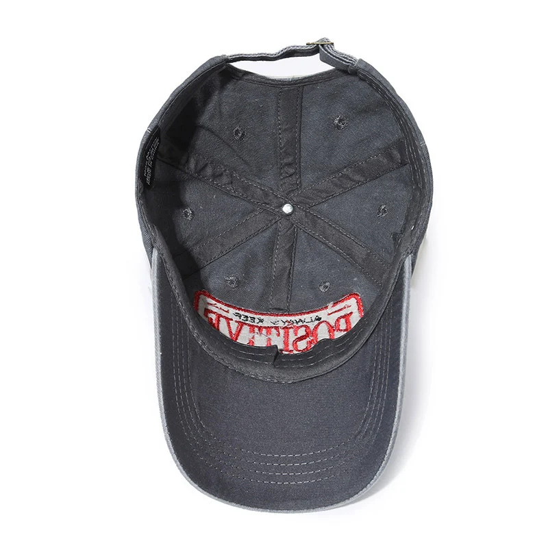 New Washed Patch Three-dimensional Embroidery Korean Hat — image 1