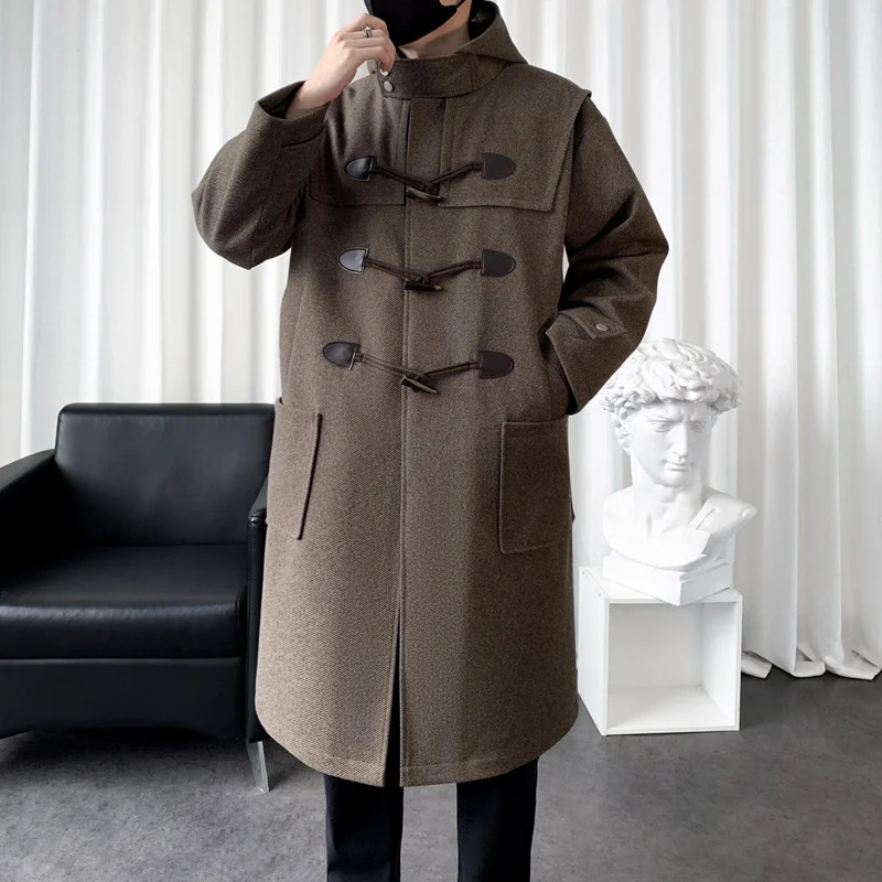 New Winter Mens Wool Casual Coat — image 2