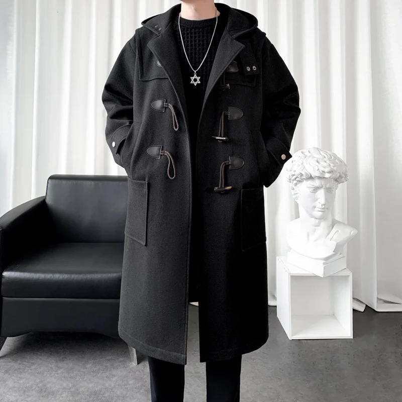 New Winter Mens Wool Casual Coat — image 3