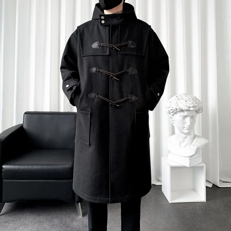 New Winter Mens Wool Casual Coat — image 5