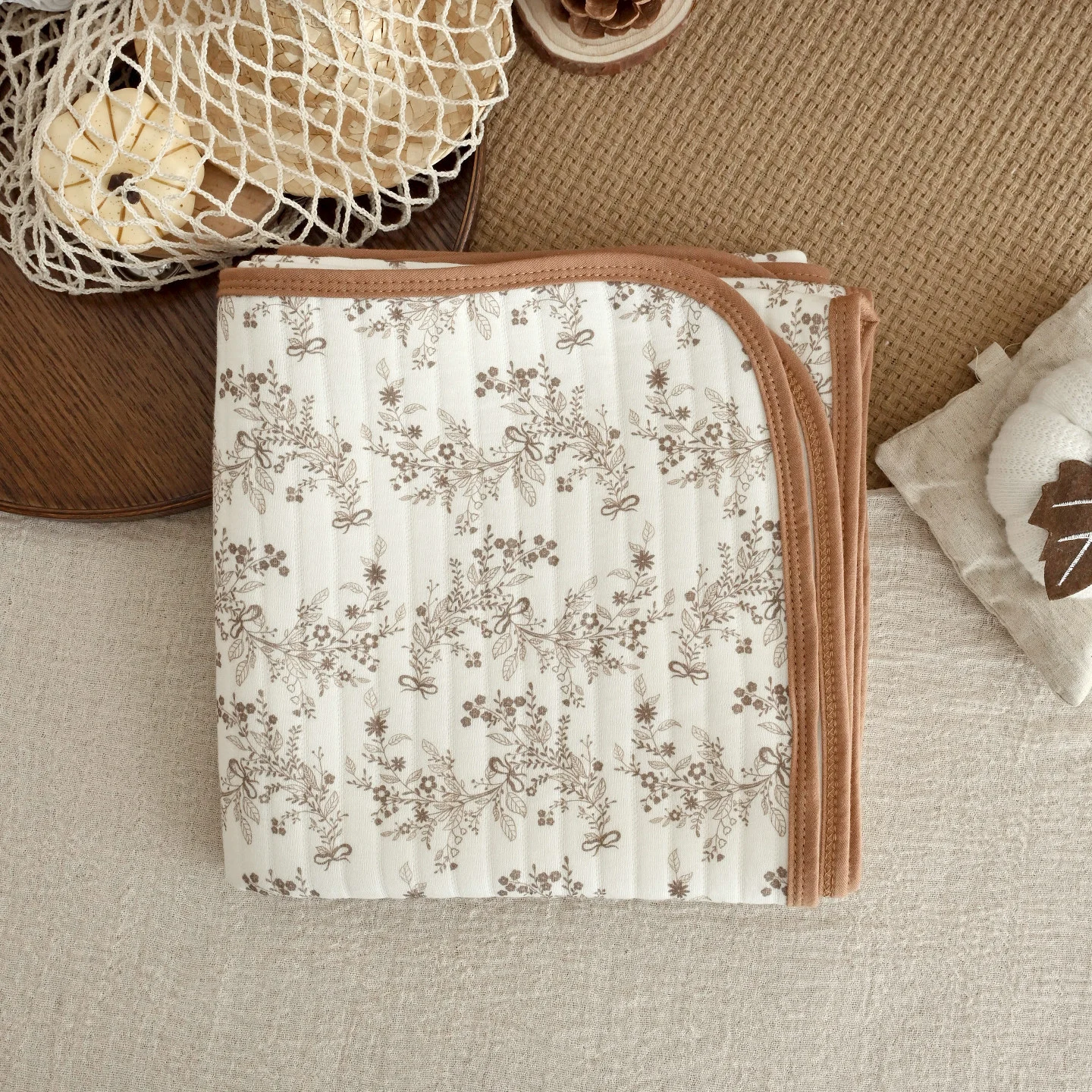 Newborn Baby Cotton Autumnwinter Thickened Quilted Swaddle Blanket — image 9