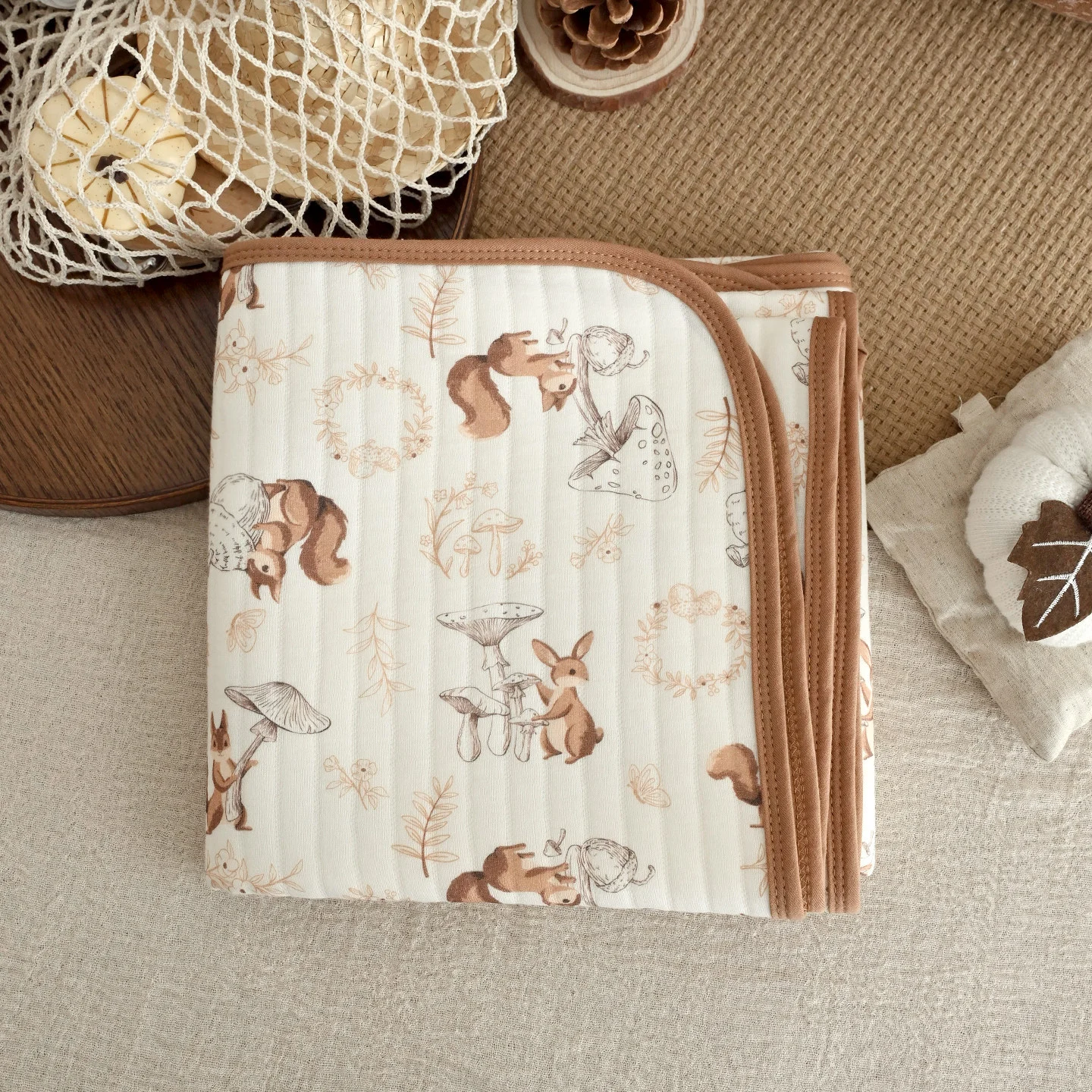 Newborn Baby Cotton Autumnwinter Thickened Quilted Swaddle Blanket — image 7