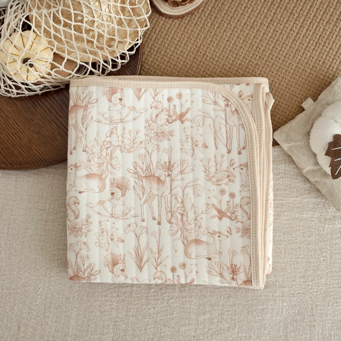 Newborn Baby Cotton Autumnwinter Thickened Quilted Swaddle Blanket — image 5