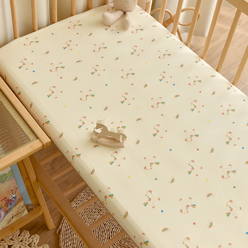 Newborn Baby Pure Cotton Class A Fitted Mattress Cover Protective — image 3