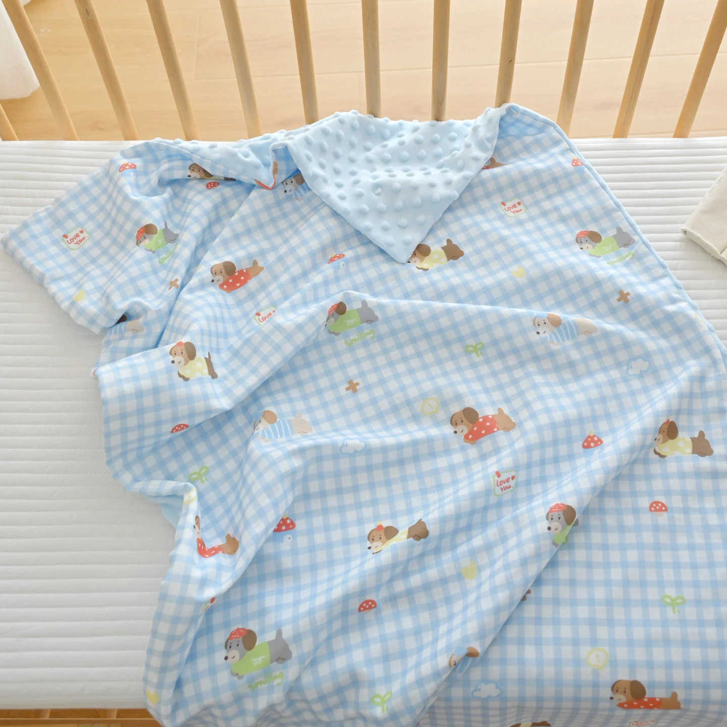 Newborn Baby Pure Cotton Class A Gauze Mattress Cover — image 2