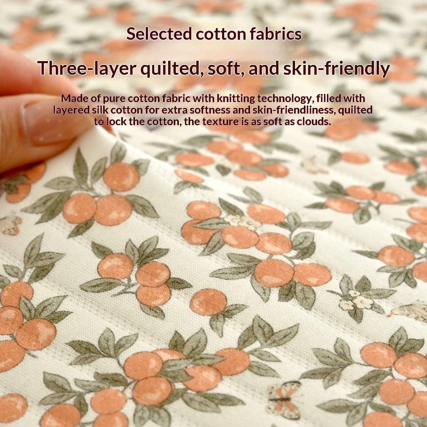 Newborn Baby Pure Cotton Knitted Mattress Cover — image 6