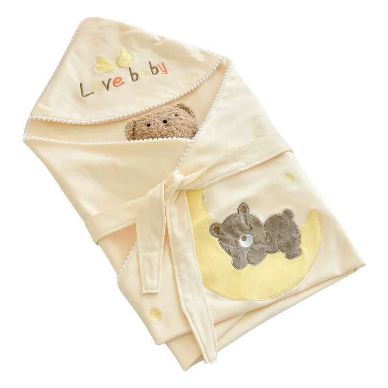 Newborn Pure Cotton Double-layer Thin Swaddle Blanket — image 7