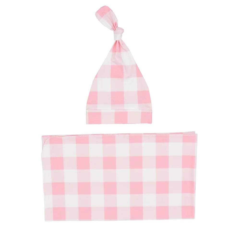 Newborn Swaddle Blanket And Knotted Baby Hat 2-piece Set — image 5