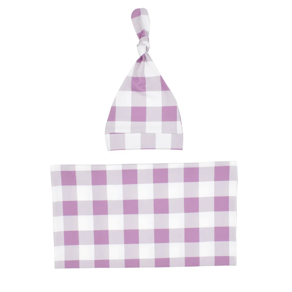 Newborn Swaddle Blanket And Knotted Baby Hat 2-piece Set — image 4