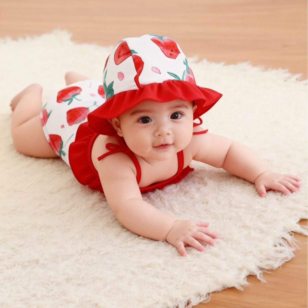 Newborn Swimsuit One-piece With A Hood — image 3