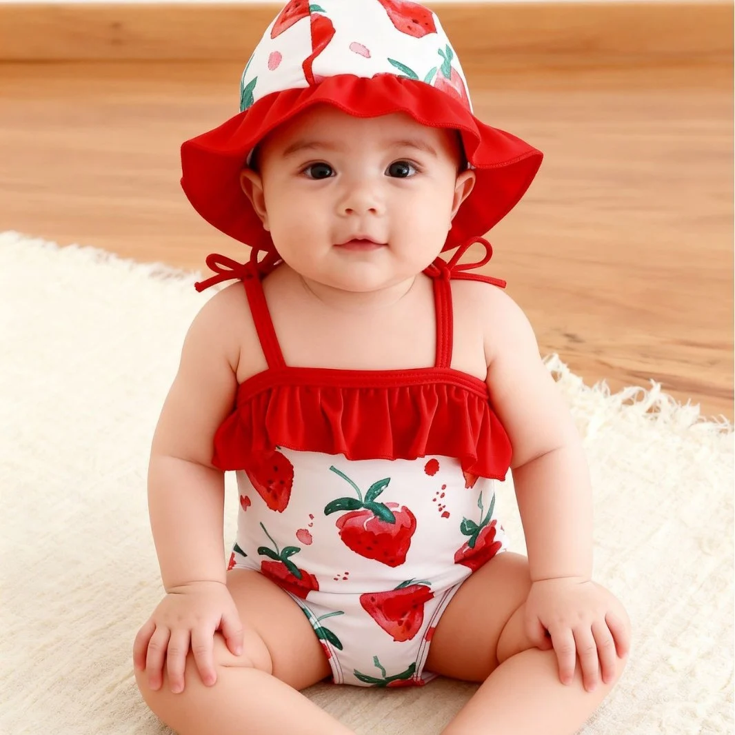 Newborn Swimsuit One-piece With A Hood — image 2