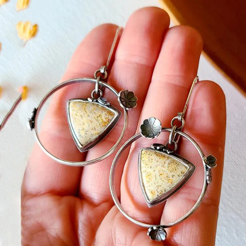 Niche Creative Blue Enamel Earrings For Women — image 8