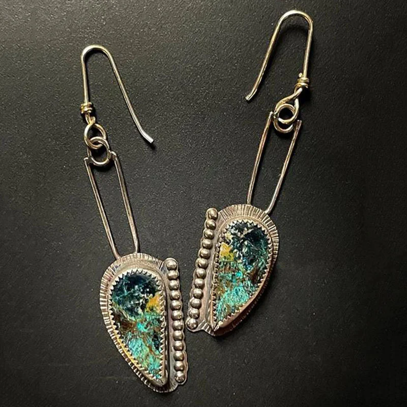 Niche Creative Blue Enamel Earrings For Women — image 12
