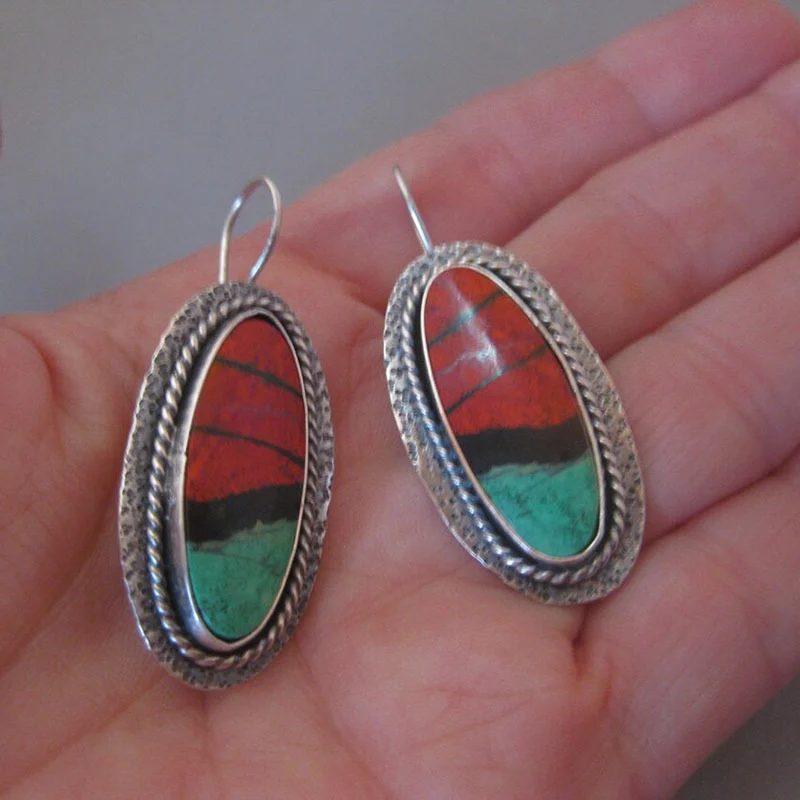 Niche Creative Blue Enamel Earrings For Women — image 13