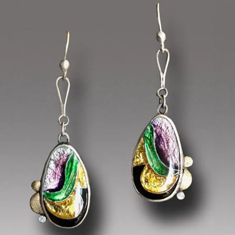 Niche Creative Blue Enamel Earrings For Women — image 15