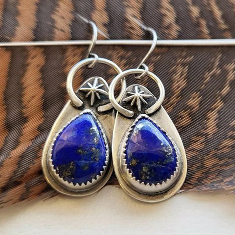 Niche Creative Blue Enamel Earrings For Women — image 20