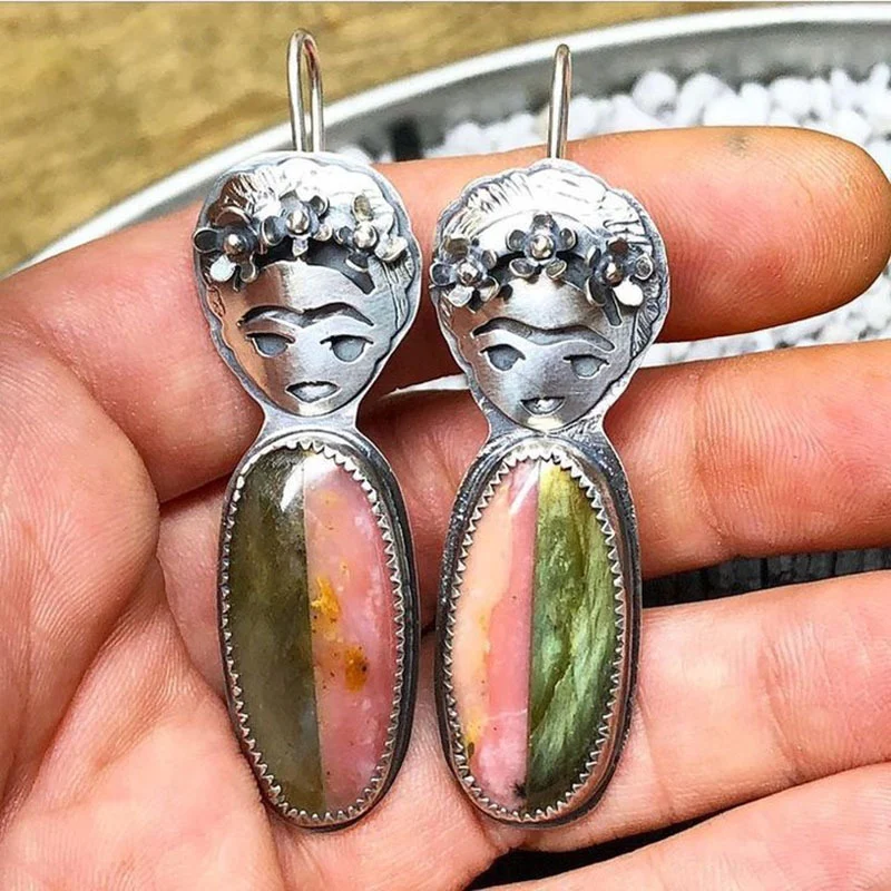 Niche Creative Blue Enamel Earrings For Women — image 18